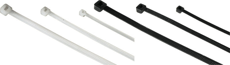 Hama Kabelbinder – 2,5 × 100/150/200 mm, Kunststoff, Schwarz, Einmalverschluss, 150er-Pack