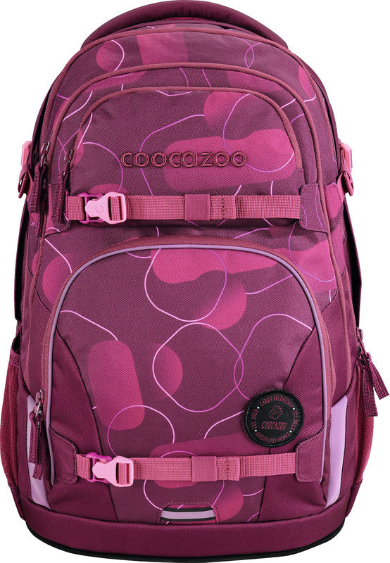 Coocazoo Rucksack Porter – Berry Bubbles – pink – 30/35 l – recycelte Materialien