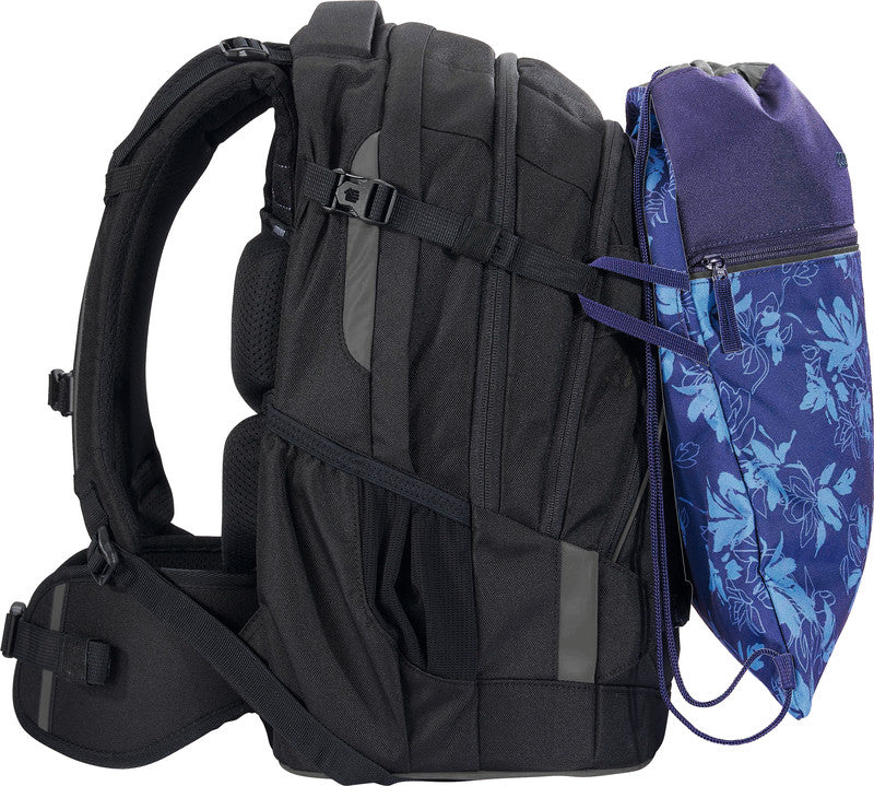 Coocazoo Sportbeutel – 10 l, Motiv Tropical Night, wasserabweisend, 34 × 43 cm
