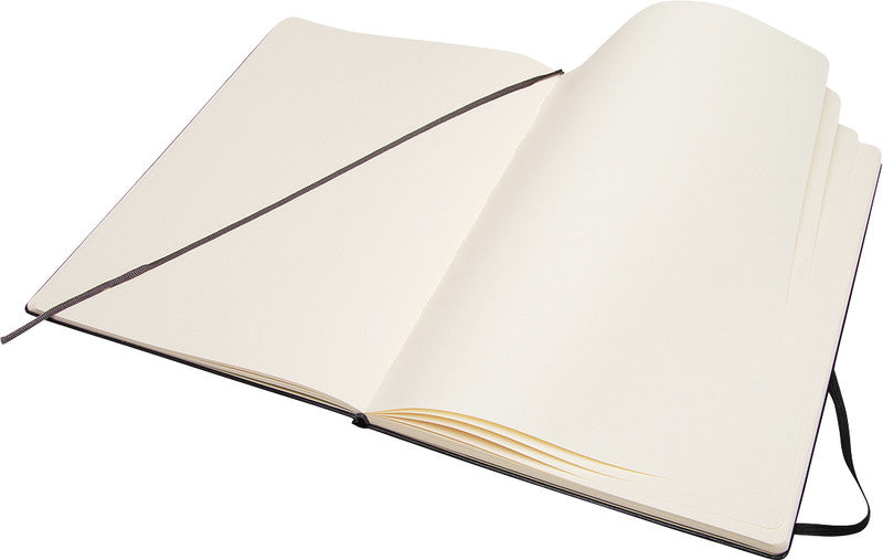 Moleskine Skizzenbuch, A4, 165 g/m², 96 Seiten, schwarz, mit Gummiband, Hardcover, säurefrei