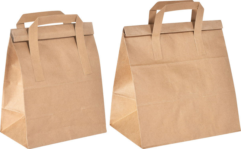 Duni BioPak Falttasche Papier – 8,5 l, 240 × 290 × 170 mm, braun, 250 Stück