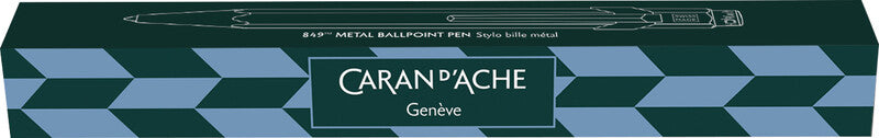 Caran d-Ache Caran d'Ache 849 MOSAIC Special Edition Kugelschreiber – Schwarz, Spitze 1 mm, Druck, Aluminium, dokumentenecht