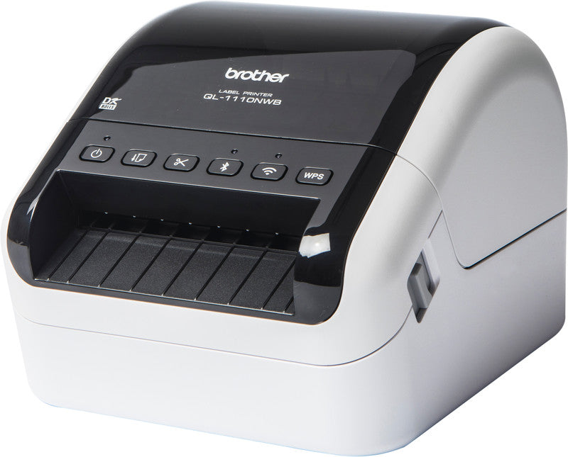 Brother QL-1110NWB – Etikettendrucker, Thermodirekt, für DK-Rollen bis 101,6 mm, USB, WLAN, 300 dpi