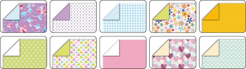 Folia Faltblätter – 150 × 150 mm – 80 g/m² – sortiert – 50 Blatt