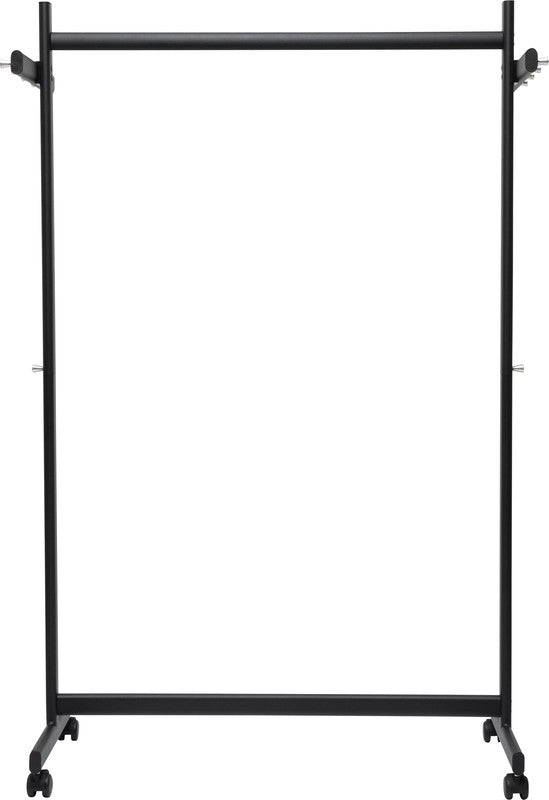 MAUL Garderobenständer Samba – Metall, Schwarz, 172,5 cm, 10 Haken, mit Rollen