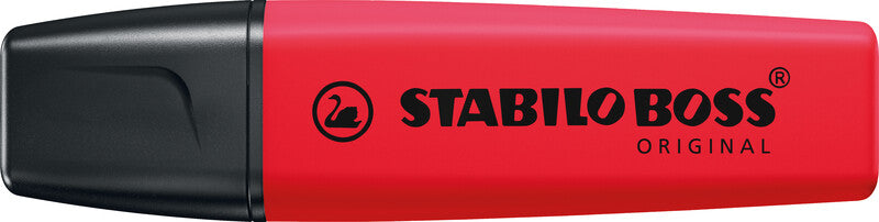 STABILO Original Textmarker Knallrot – Keilspitze, 2–5 mm, Nachfüllbar