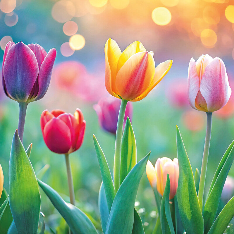 Atelier Servietten Power Tulips – 33 × 33 cm – 3-lagig, Tissue – 20 Stk.