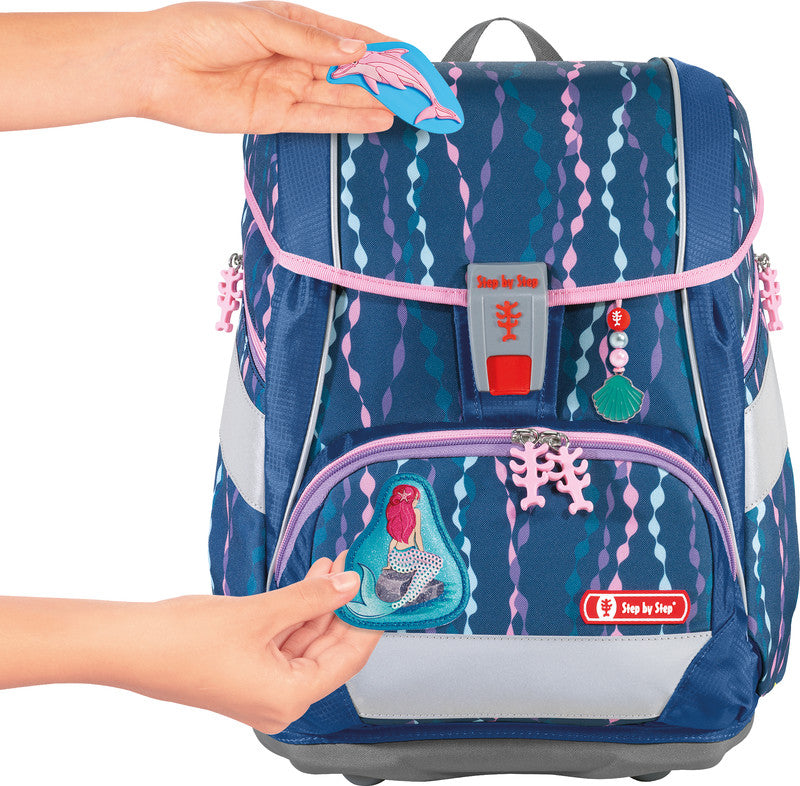Step by Step Schulrucksack-Set 2in1 Plus – 6-teilig – Mermaid Bella – Recycelte Materialien