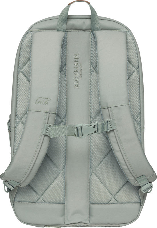 Beckmann Urban Rucksack – Soft Grün – 30,0×48,0×22,0 cm – Recycelte Materialien