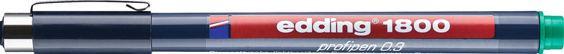 Edding 1800 Fineliner 0,35 mm – grün – wasserfest, dokumentenecht