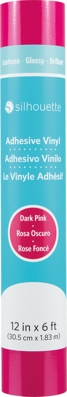 Silhouette Glänzende Vinylfolie – Dunkelpink – 30,5 × 180 cm – für Schneideplotter