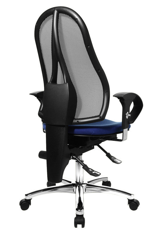 Topstar Bürostuhl Sitness 15 – Sitzhöhe 43–54 cm, 110 kg, Blau