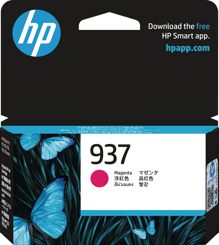 HP Tintenpatrone 937, Magenta, 800 Seiten – für HP