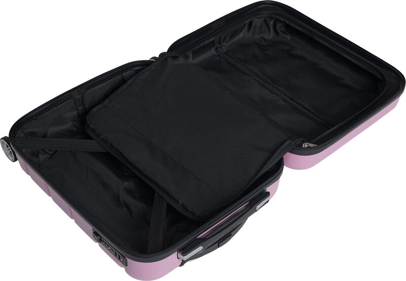 Beckmann Trolley – Hartschale PC/ABS, 4 Doppelrollen, mit TSA, Altrosa, 39 × 55 × 21 cm