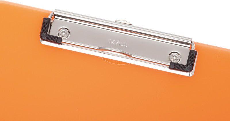 MAUL Klemmbrett A4 – Kunststoff, Aufhängevorrichtung, Orange Transparent