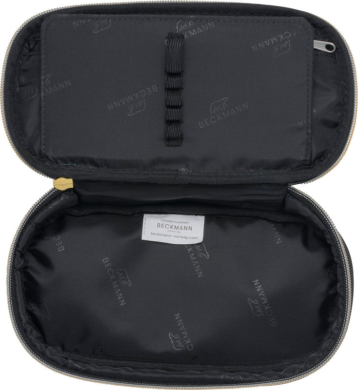 Beckmann Sport Jr. Schlamperetui, leer – Black Gold – Kunststoff – 22,0 × 11,0 × 5,0 cm