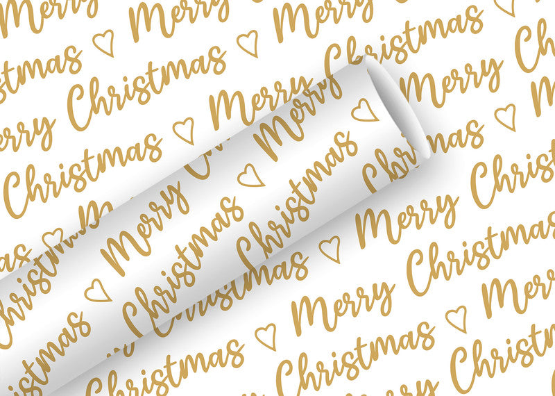 Braun + Company Geschenkpapier – Weihnachten (Allover) – seidenmetallisiert, 83 g/m2 – 700 × 1500 mm