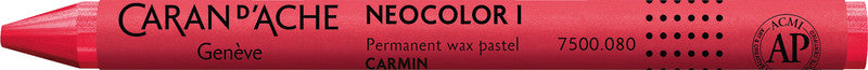Caran d-Ache Caran d'Ache – Neocolor I – Wachsmalkreiden – Karmin, wasserfest, für Papier, Leder & Glas