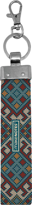 Makenotes Knit Schlüsselanhänger – Kunstleder, 30 × 180 × 6 mm, assortiert