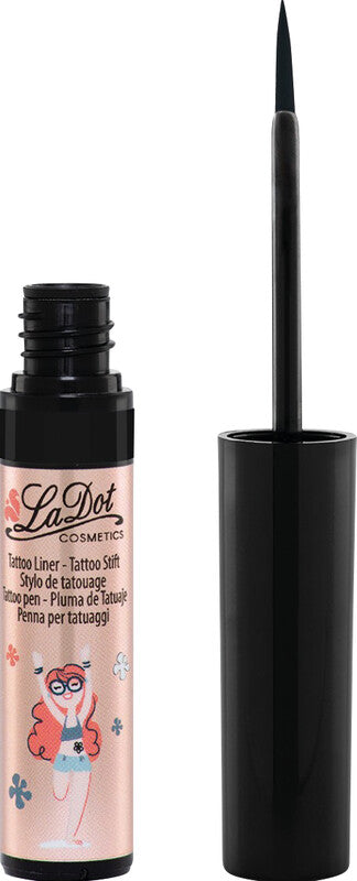 Colop LaDot – Bodytinte – Schwarz, 4 ml, mit Pinsel