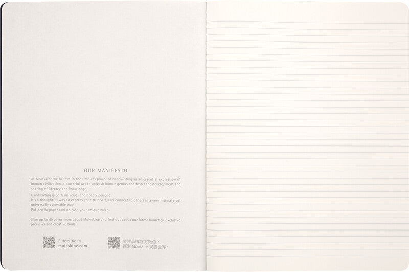 Moleskine Notizheft Limited Edition Sakura, liniert, Fadenheftung, Karton, 120 Seiten, 70 g/m² – blau/rosa