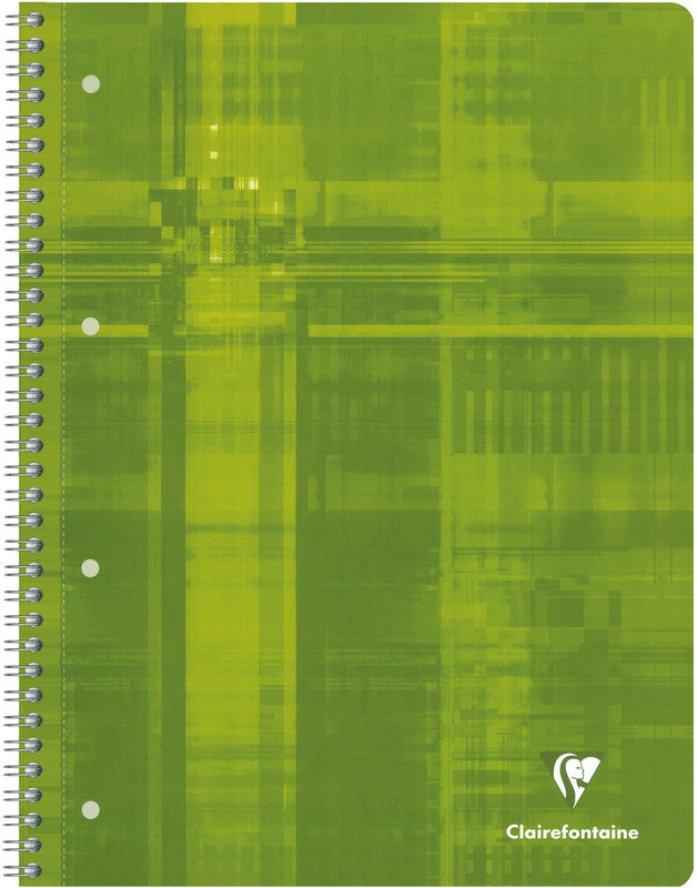 Clairefontaine Collegeblock, Karton, 120 Blatt, 4-fach gelocht, perforiert, 90 g/m² – sortiert