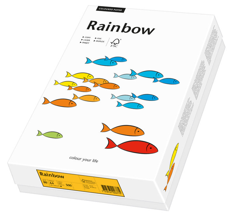 Scaldia Kopierpapier – A4, 80 g/m², mittelorange – für Inkjet/Laser/Kopierer – FSC – 500 Blatt
