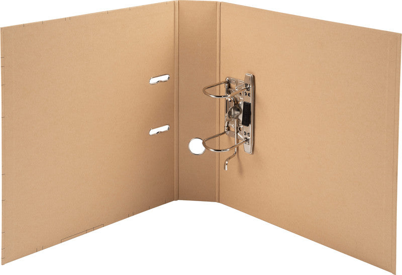 Exacompta Eterneco Ordner – A4 Hochformat – 2-Ring Hebelmechanik, Rücken 70 mm – Braun, mit Niederhalter, FSC