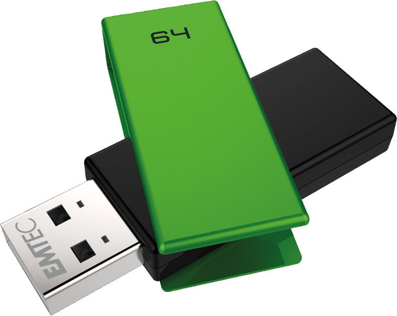 Emtec C350 USB-Stick – 64 GB, USB 2.0, grün