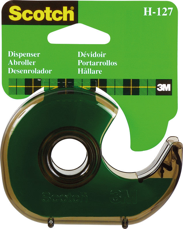 Scotch Handabroller H-127 – für Rollenbreite bis 19 mm, für Bandlänge bis 33 m, Metallmesser, Kunststoff