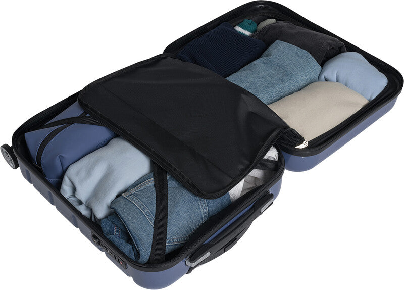 Beckmann Trolley Infinity – Hartschale PC/ABS, 4 Doppelrollen, mit TSA, Blau, 39 × 55 × 21 cm