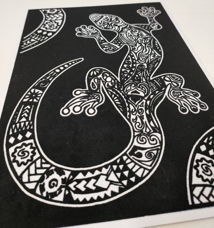 Tataruga Gecko Malkarton, Karton, 21 × 29,7 cm, schwarz