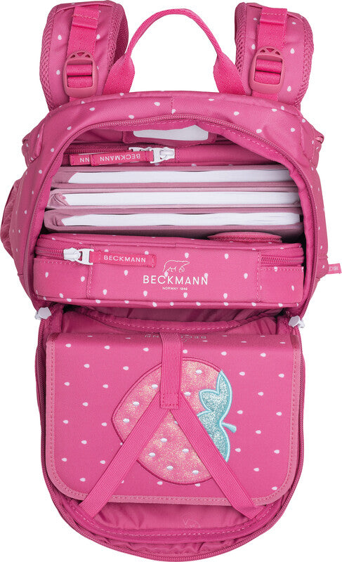 Beckmann Schulrucksack – Strawberry – Recycelte Materialien