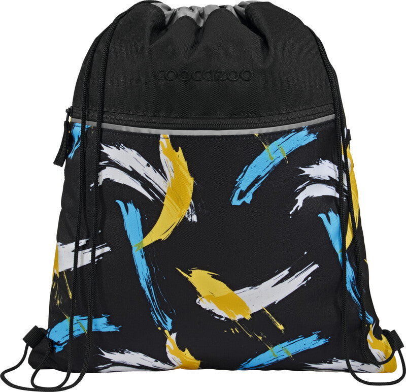 Coocazoo Sportbeutel – 10 l, Motiv Crazy Artnight, wasserabweisend, 34 × 43 cm