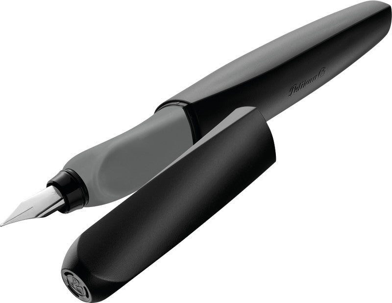 Pelikan Twist – Federspitze M – für Rechts- & Linkshänder – Schwarz, Blau – Patronen