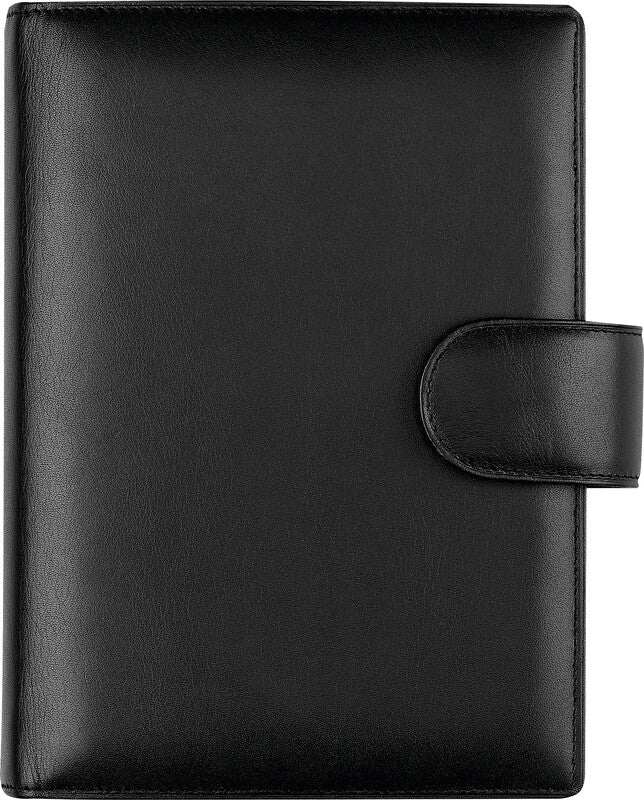Succes Classic Nappa Agenda – Ringbindung, 10,5 × 12,5 cm, schwarz