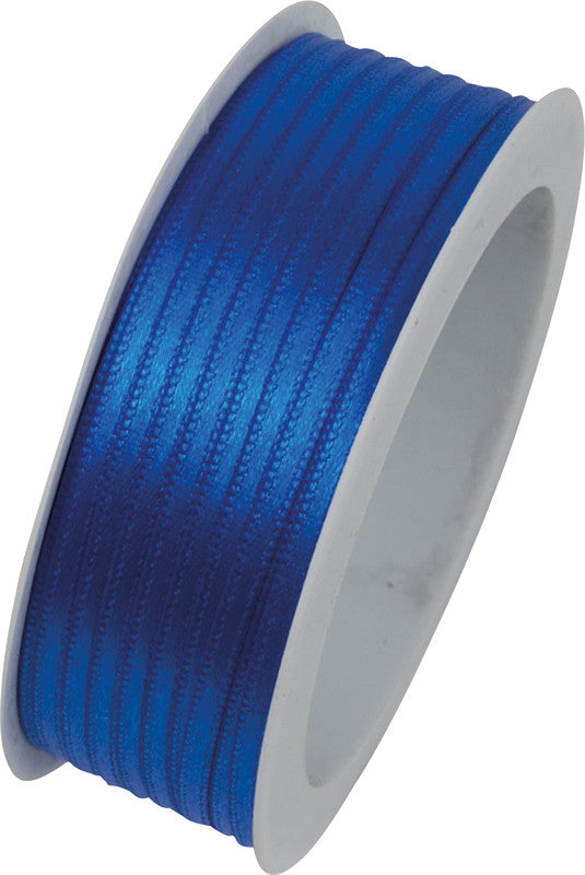 Goldina Geschenkband – intensivblau – echte Webkante – 3 mm × 10 m