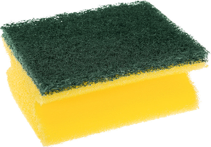 Scotch-Brite Universalschwamm Classic – Kunststoff, 9 × 7 × 4,5 cm, Gelb, für Metallbehälter, Pfannen, Grills
