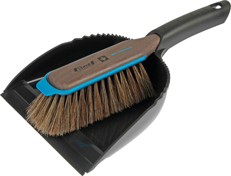 Ebnat Kehrgarnitur Click Swiss – Buche, Pferdehaar, Braun, 34 cm