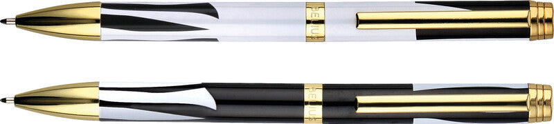 Belius Kugelschreiber – Schwarz/Weiss, Aluminium