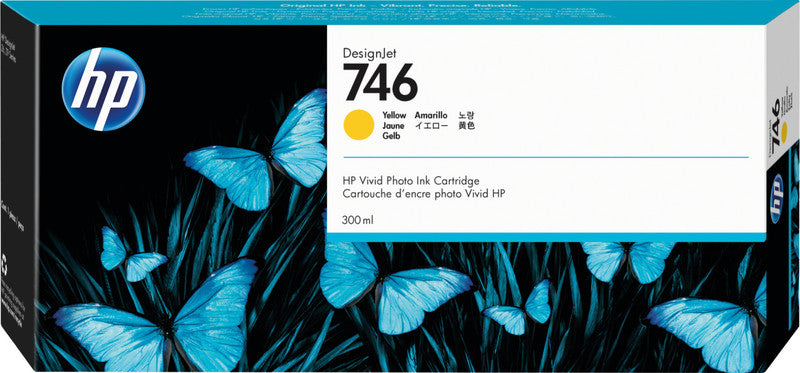 HP Tintenpatrone 746, Gelb, 300 ml – für Tintenstrahldrucker und Multifunktionsgeräte
