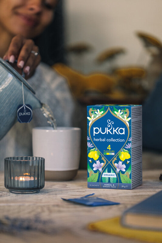 Pukka Herbal Collection – Teebeutel, Bio-Kräutertee – 20 Beutel, 4 Sorten