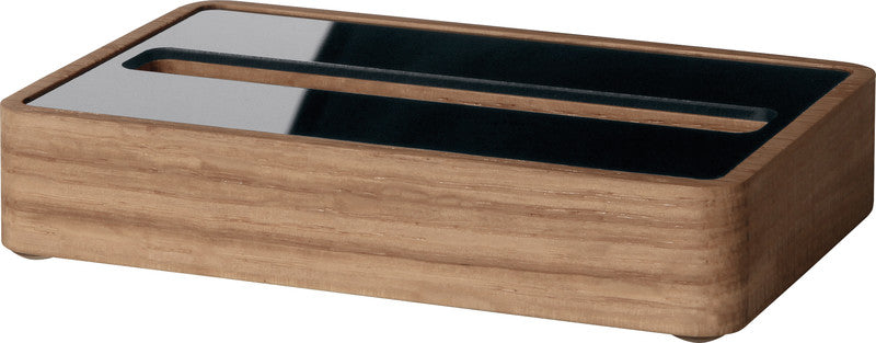 Sigel Visitenkarten-Aufsteller – Eiche, 107 × 22 mm – für Visitenkarten bis 90 mm Breite
