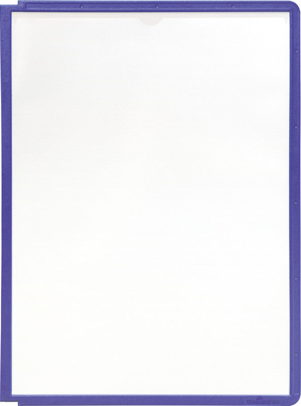 Durable Sichttafel A4 – Rahmen Violett, Transparent, für Sherpa und Vario Sichttafelsysteme, Kunststoff