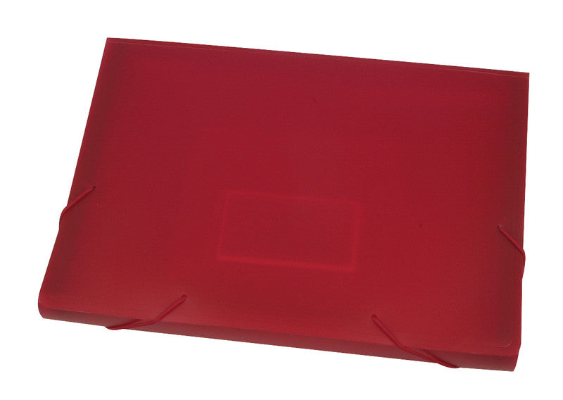 Connect Sammelmappe für A4, Kunststoff, Rot, mit Gummizug