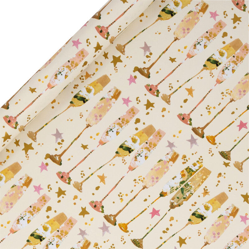 Glick Geschenkpapier-Rolle – Flutes, 70 cm × 4 m, 80 g/m²