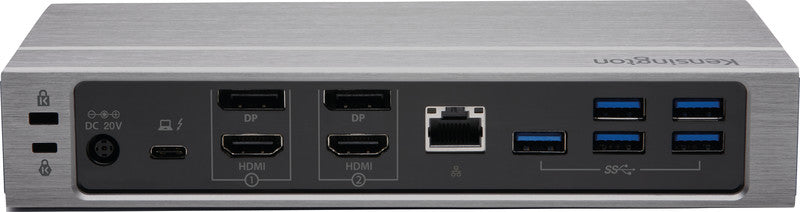 Kensington SD5600T Dockingstation – für USB-C/Thunderbolt-3-Geräte, USB-Port, Aluminium, Silber