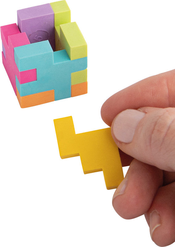 Trendhaus Radierer – für Bleistifte – 36 × 36 × 36 mm – Kunststoff – Mehrfarbig