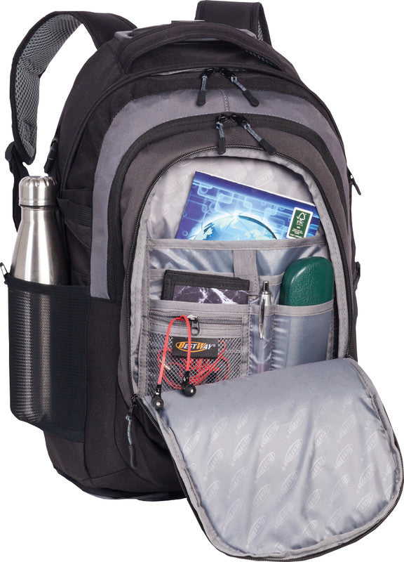 Bestway Notebook-Trolley – 21 l, für Notebooks bis 15", Weichschale, schwarz/mittelgrau, 31 × 51 × 21 cm