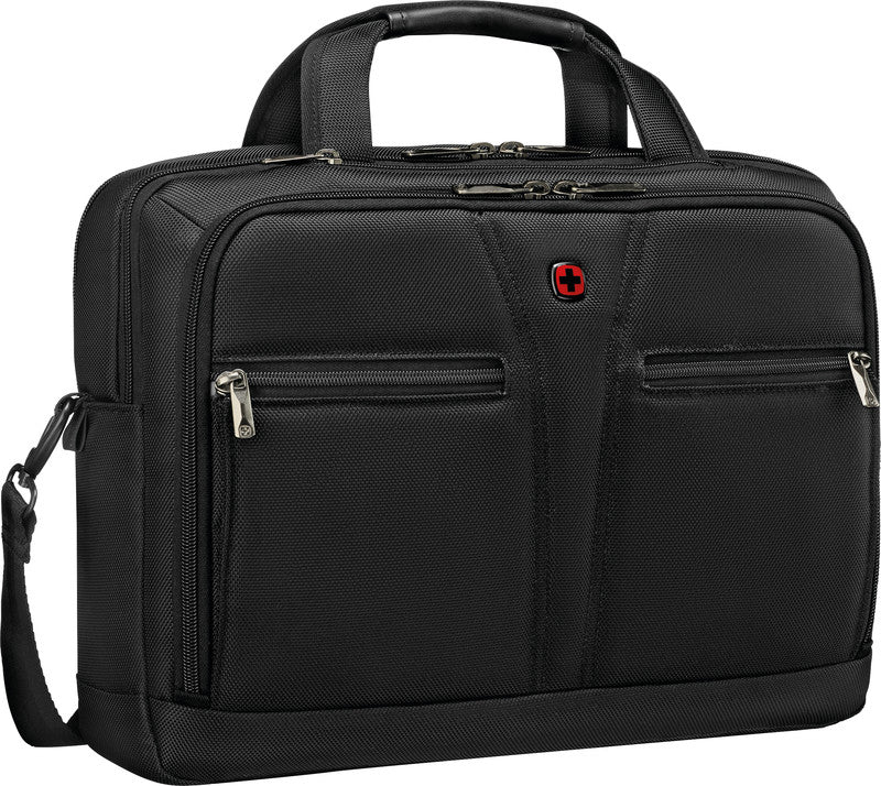 Wenger/SwissGear Wenger BC-Pro Notebook-Tasche – 11 l, wasserabweisend, RFID-Fach, recyceltes PET (rPET), schwarz